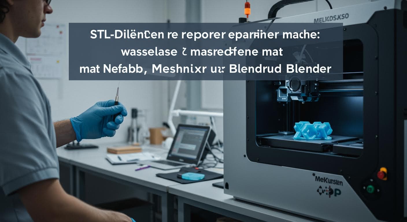 STL-Dateien reparieren und wasserdicht machen mit Netfabb, Meshmixer und Blender