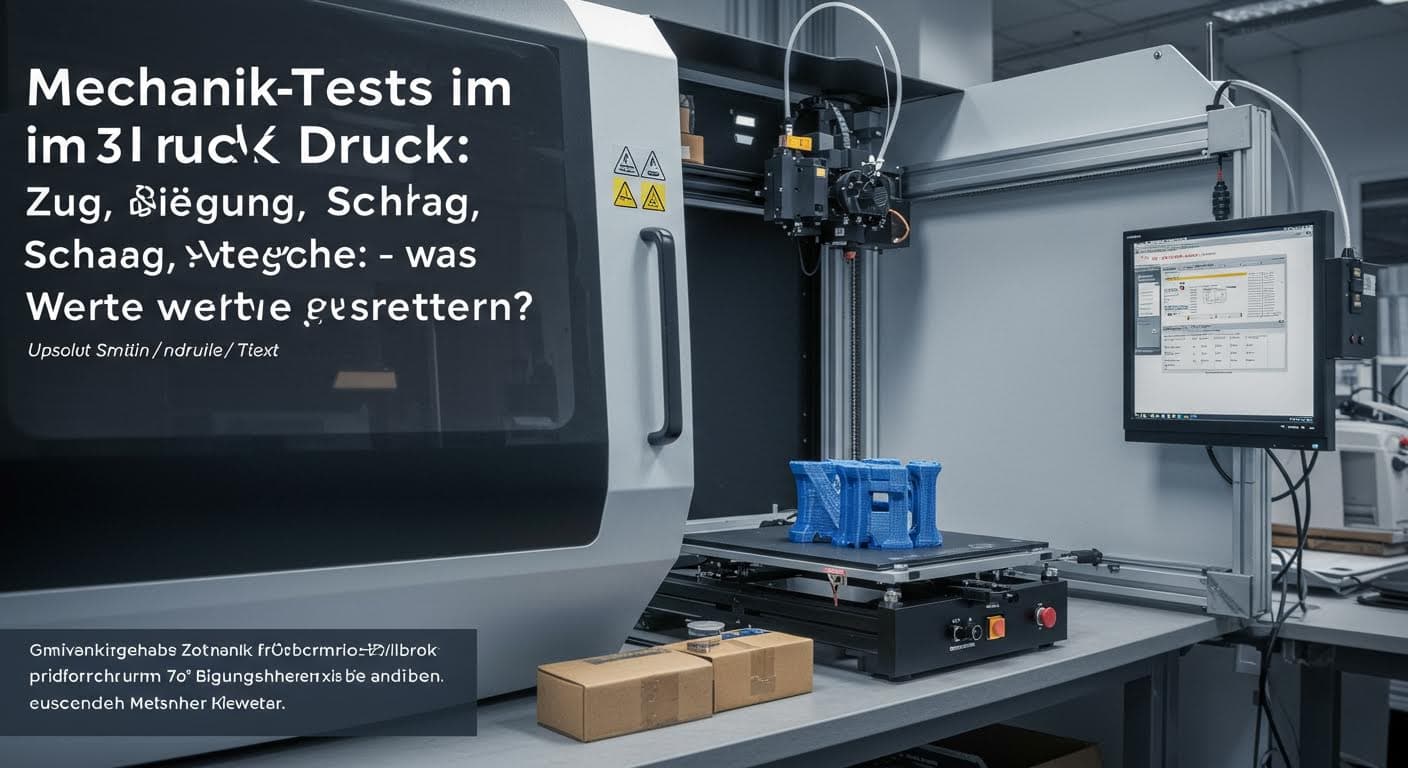 Mechanik-Tests im 3D-Druck: Zug, Biegung, Schlag – Werte verstehen