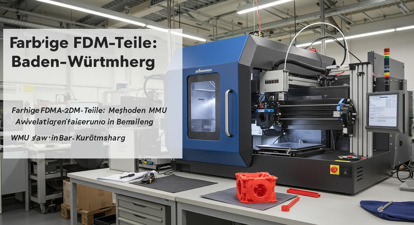 Farbige FDM-Teile: Methoden und Anwendungen in Baden-Württemberg