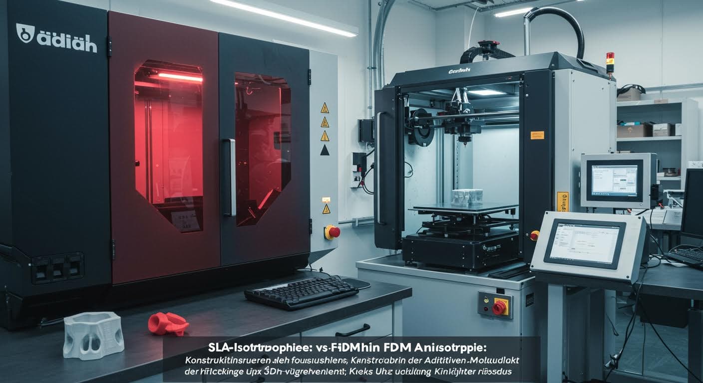 SLA-Isotropie vs. FDM-Anisotropie: Konstruktionsfolgen in der Additiven Fertigung