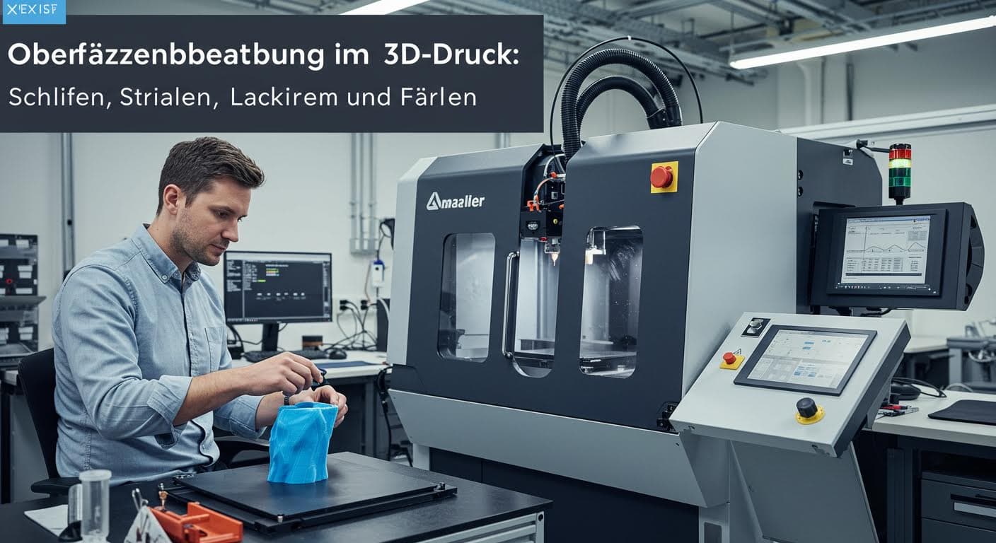 Oberflächenbearbeitung im 3D-Druck: Schleifen, Strahlen, Lackieren und Färben
