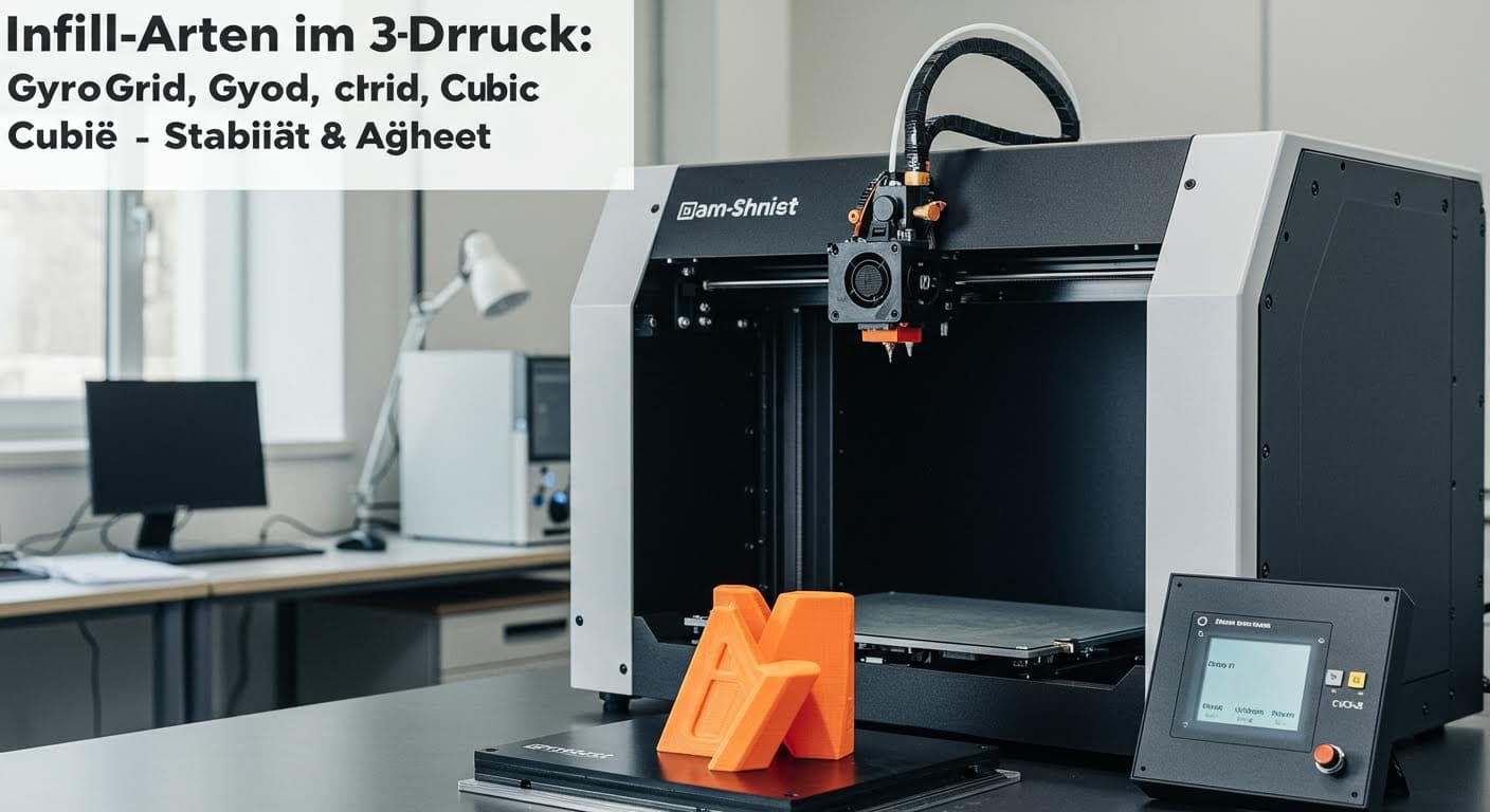Infill-Arten im 3D-Druck: Gyroid, Grid, Cubic – Stabilität & Gewicht