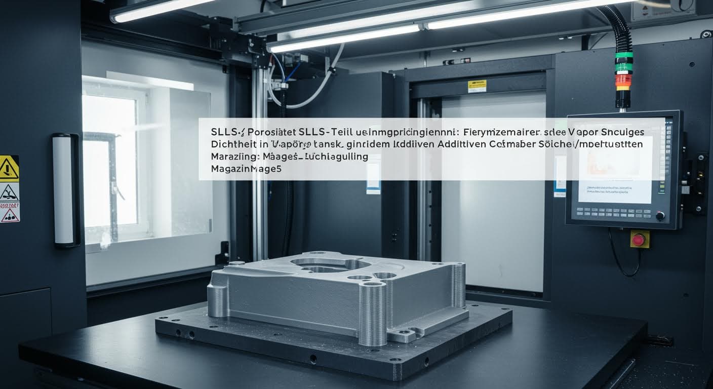 Fertiges, glattes SLS-Teil nach Vapor Smoothing, magazin-qualität