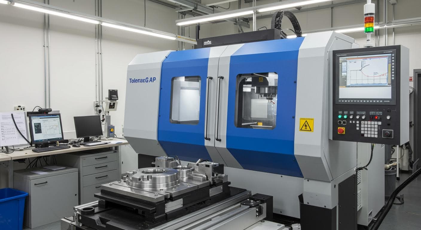 Professionelle Fotografie eines Presssitz-Montageprozesses mit mechanischen Teilen in einer Fertigungsumgebung