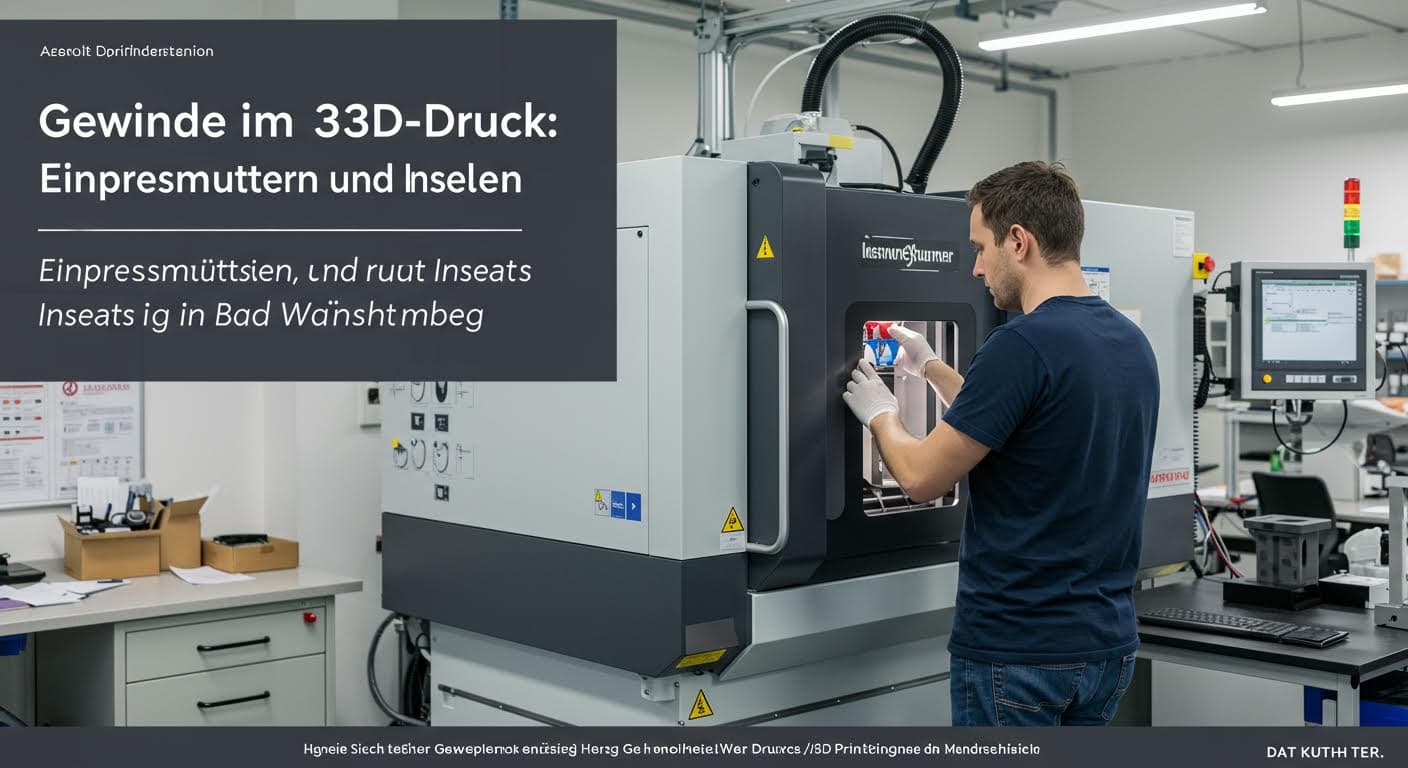 Gewinde im 3D-Druck: Einpressmuttern und Inserts in Baden-Württemberg