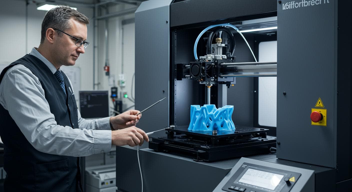 Professionelle Aufnahme eines Vakuum-Temperprozesses für Polymere, magazinqualität