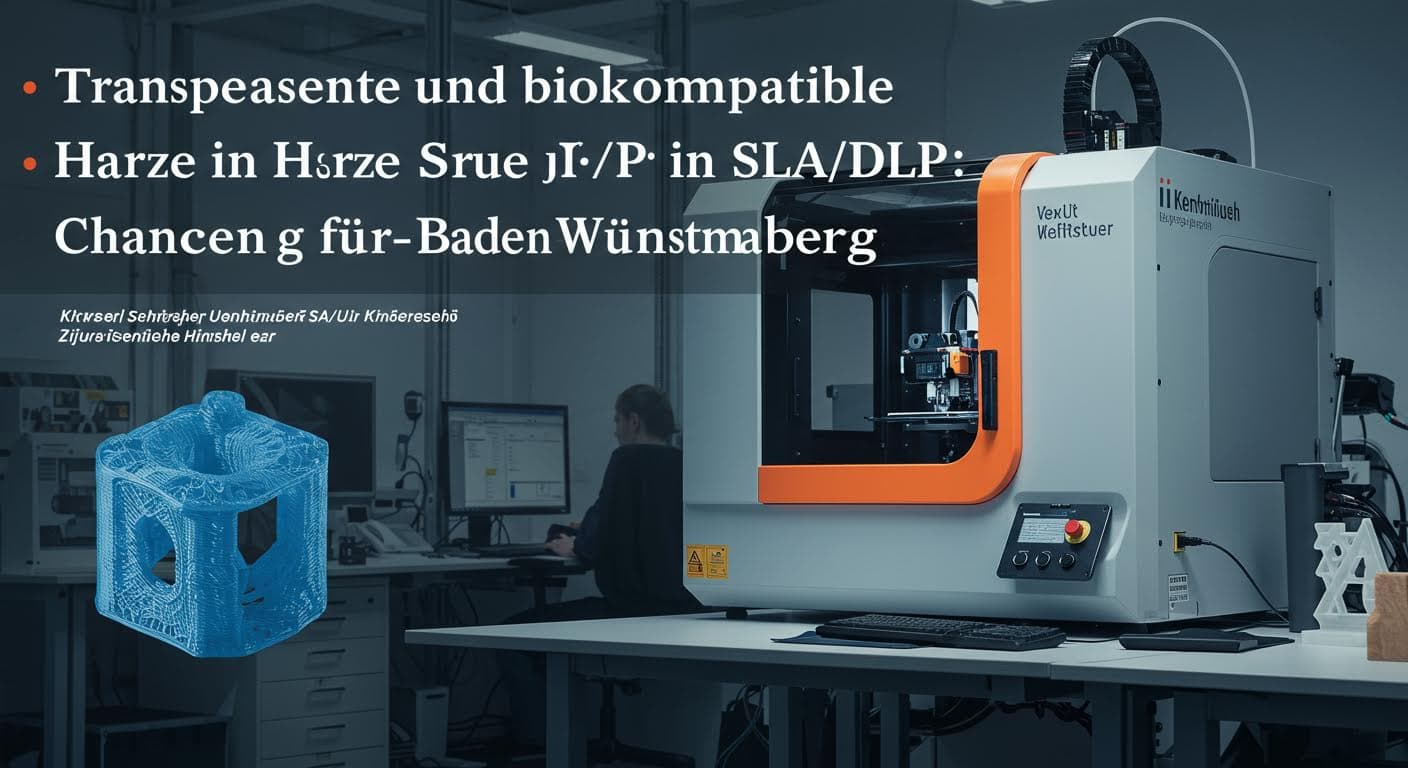 Transparente und biokompatible Harze in SLA/DLP: Chancen für Baden-Württemberg