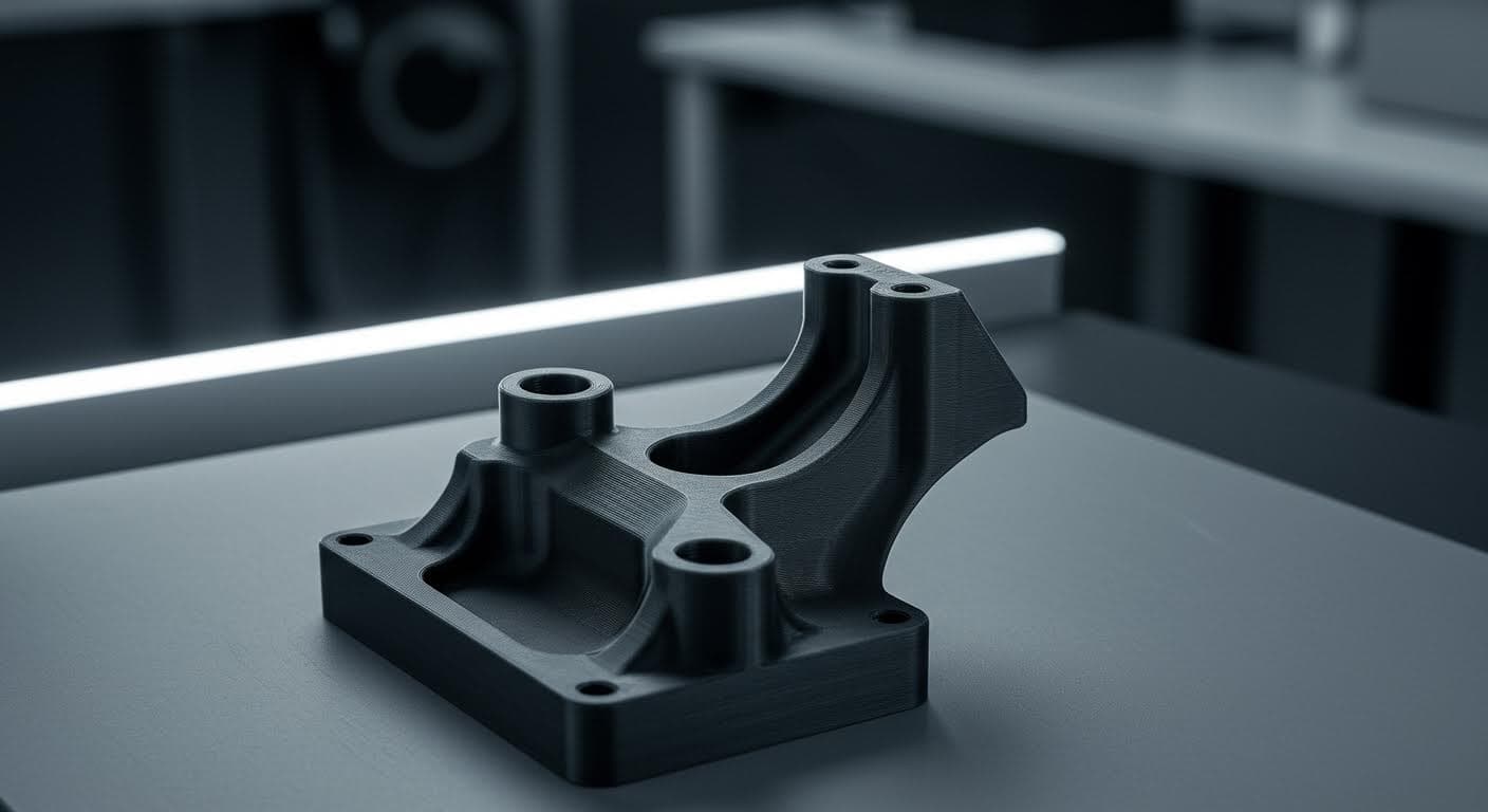Fertiges automotives Stoßdämpferteil aus TPU, isoliert auf neutralem Hintergrund, demonstriert Haltbarkeit und Flexibilität durch Form.
