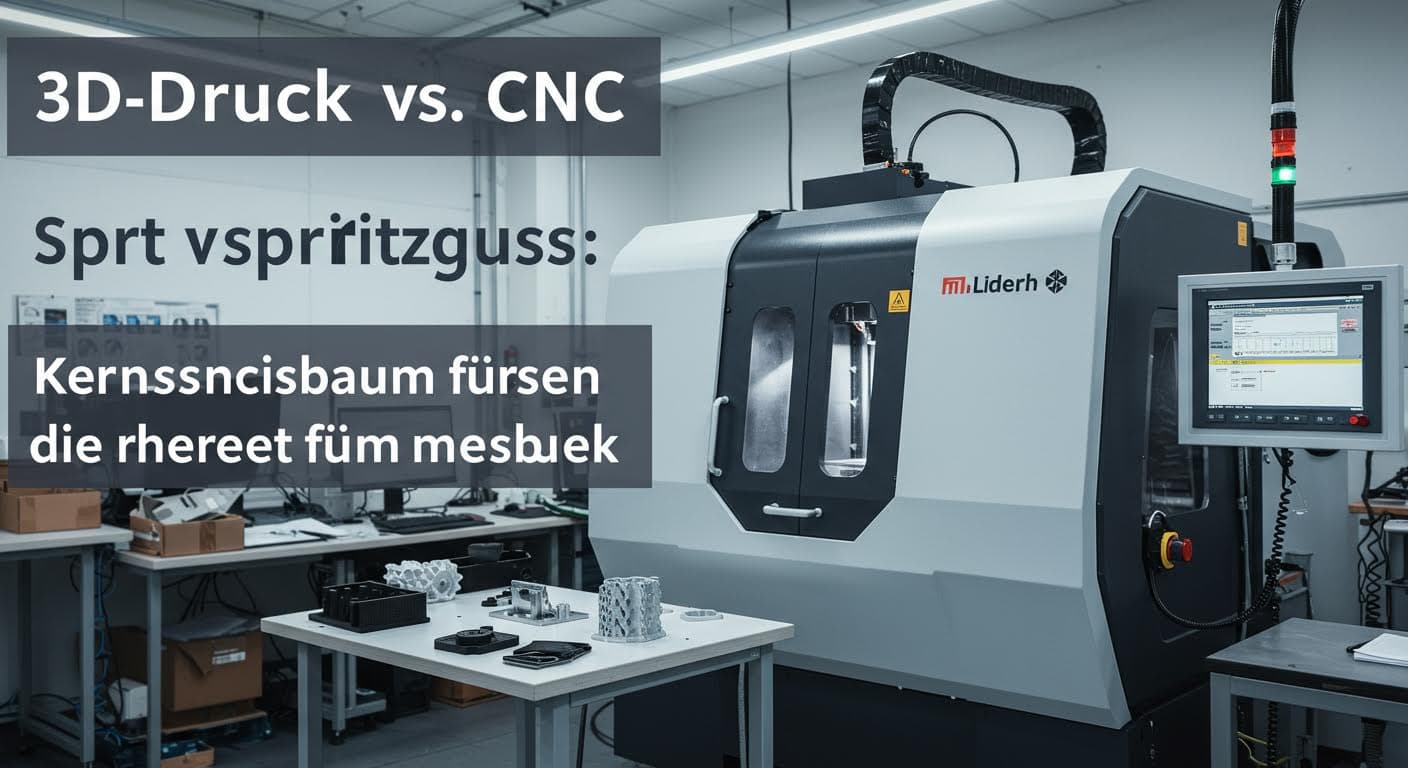 3D-Druck vs. CNC vs. Spritzguss: Entscheidungsbaum für Fertigung