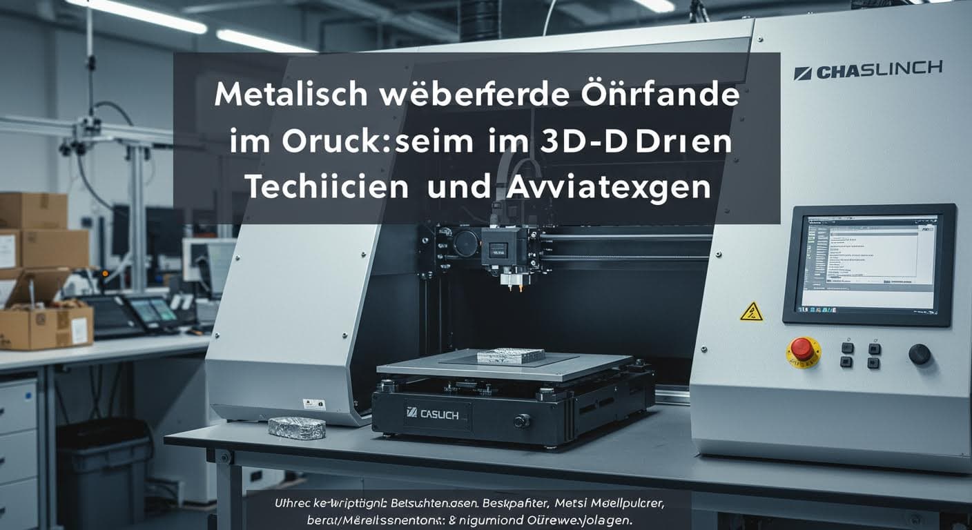 Metallisch wirkende Oberflächen im 3D-Druck: Techniken und Anwendungen