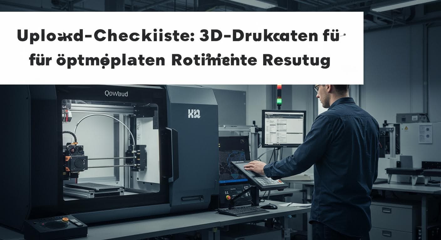 Upload-Checkliste: Perfekte 3D-Druckdaten für optimale Ergebnisse