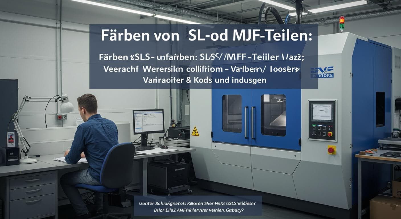 Färben von SLS- und MJF-Teilen: Verfahren, Kosten und Anwendungen