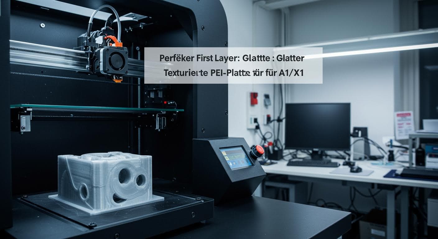 Perfekter First Layer: Glatte vs. Texturierte PEI-Platte für A1/X1