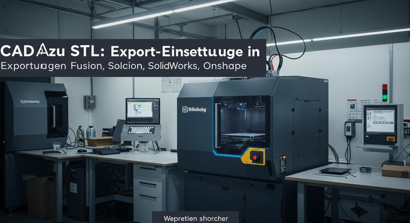 CAD zu STL: Export-Einstellungen in Fusion, SolidWorks, Onshape