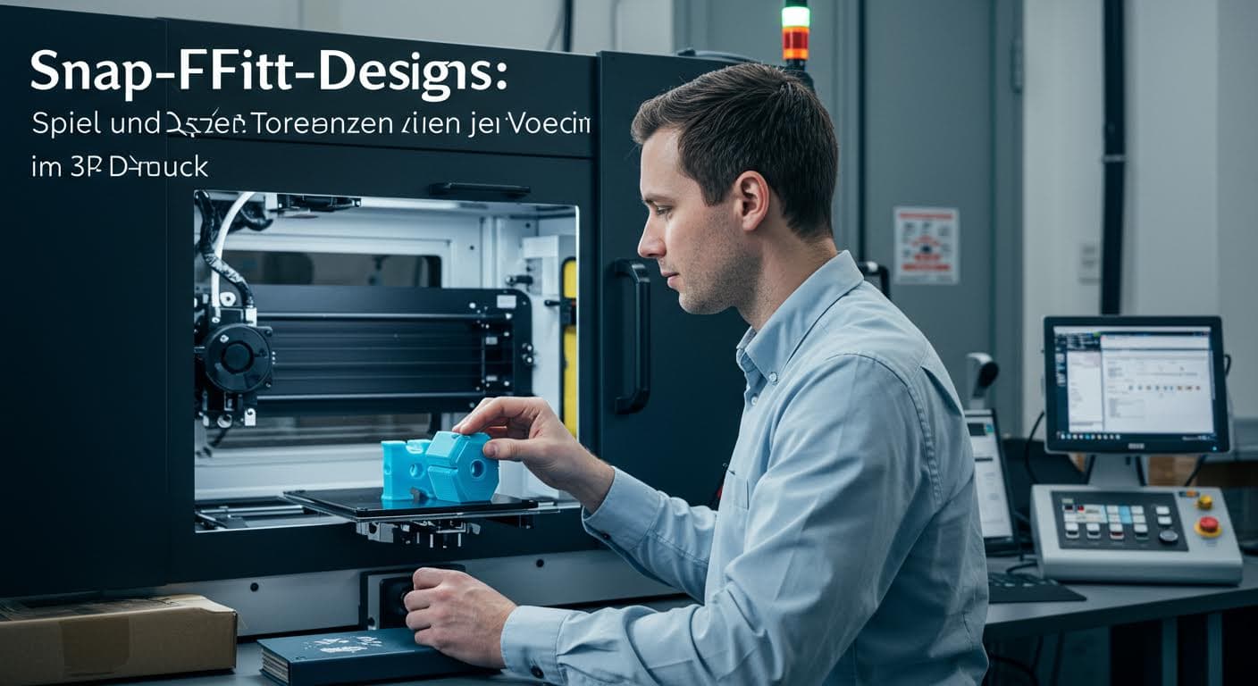 Snap-Fit-Designs: Spiel und Toleranzen je Verfahren im 3D-Druck