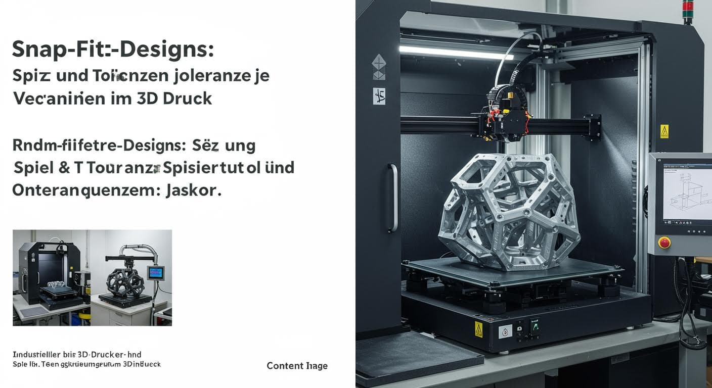 Industrieller 3D-Drucker beim Aufbau eines komplexen Bauteils mit Schichten, reines visuelles Bild ohne Beschriftungen, magazinqualität.
