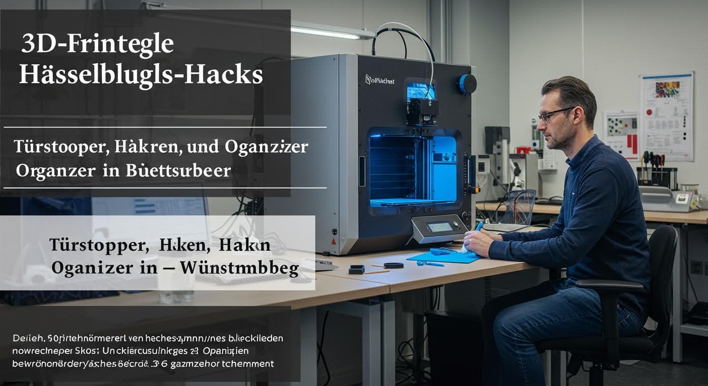 3D-gedruckte Haushalts-Hacks: Türstopper, Haken und Organizer in Baden-Württemberg