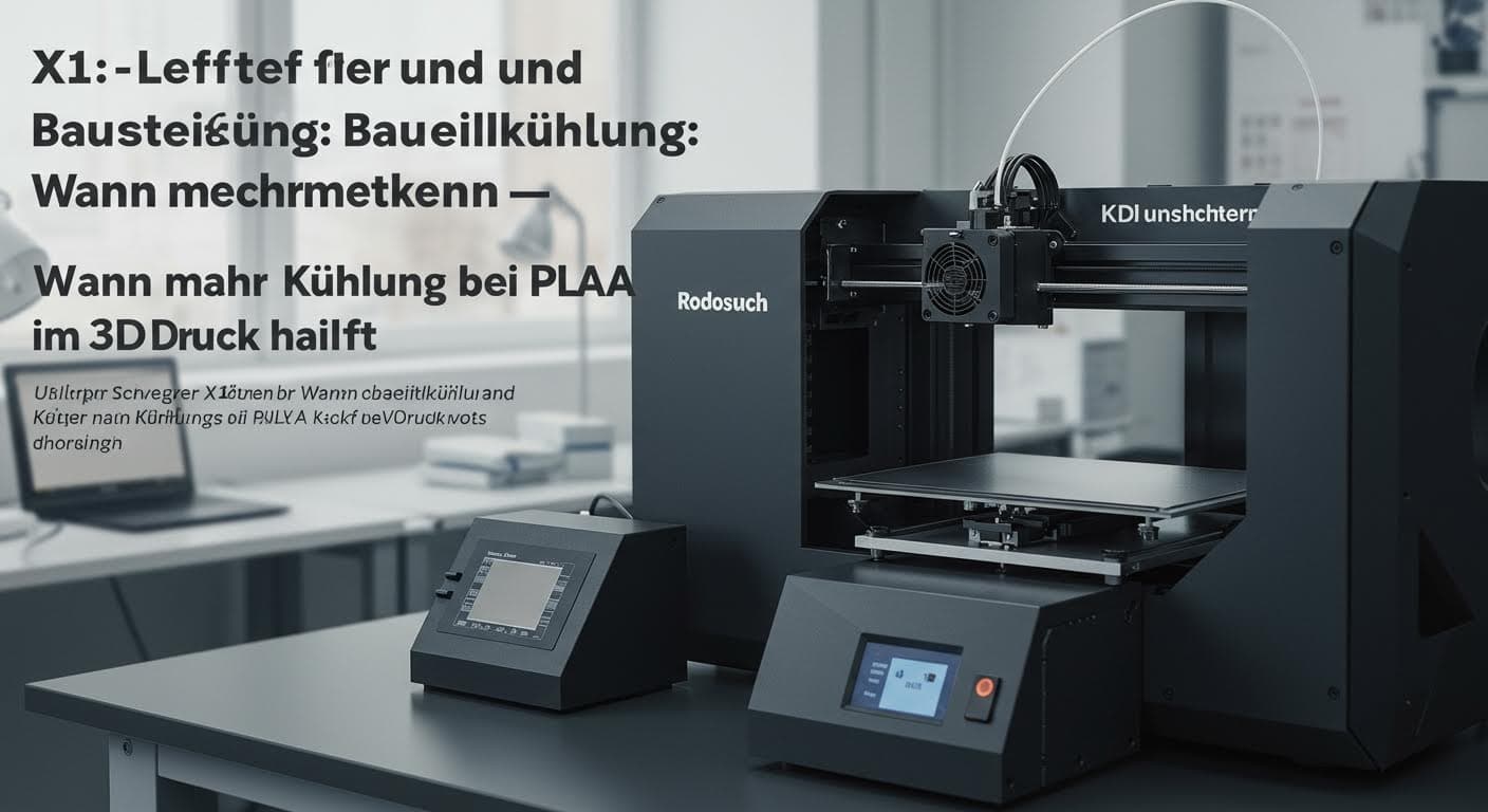 Aux-Lüfter und Bauteilkühlung: Wann mehr Kühlung bei PLA im 3D-Druck hilft