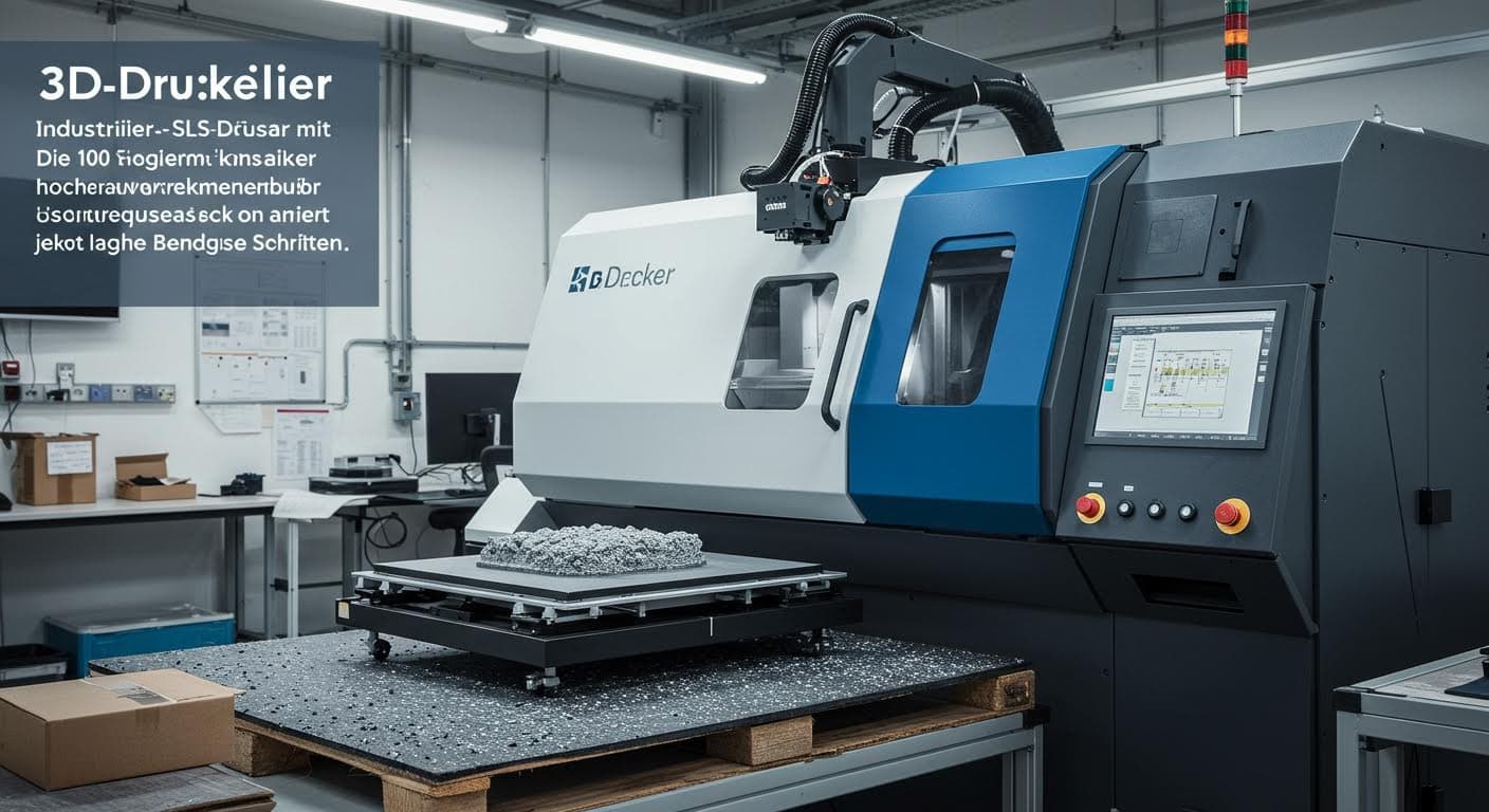 Industrieller SLS-Drucker mit Pulververteilung, hochauflösend ohne jegliche Schrift