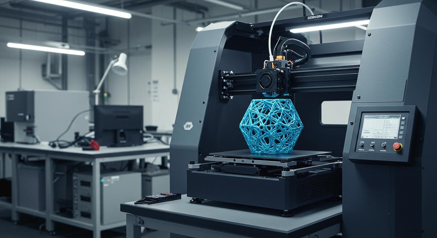 Komplexes 4D-gedrucktes Modell, das auf Reize reagiert, visuelle Technologie-Darstellung