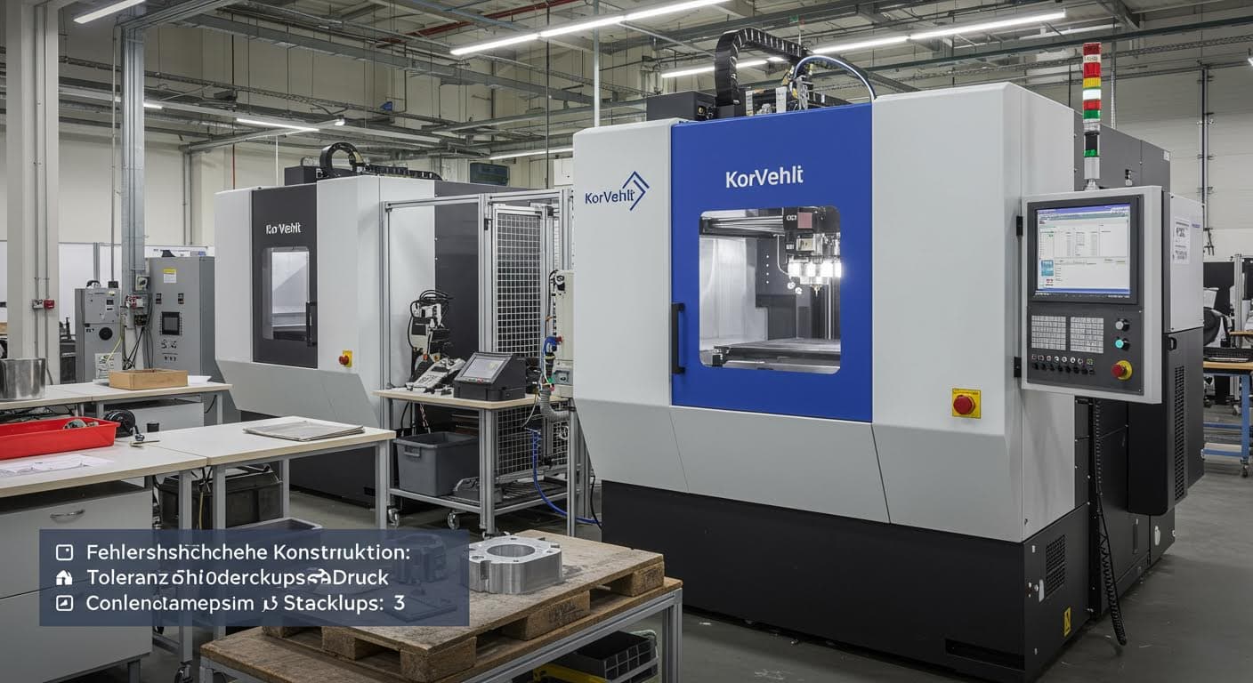 Professional shot of additive manufacturing equipment in operation within a modern factory in Baden-Württemberg, emphasizing machinery and workflow.