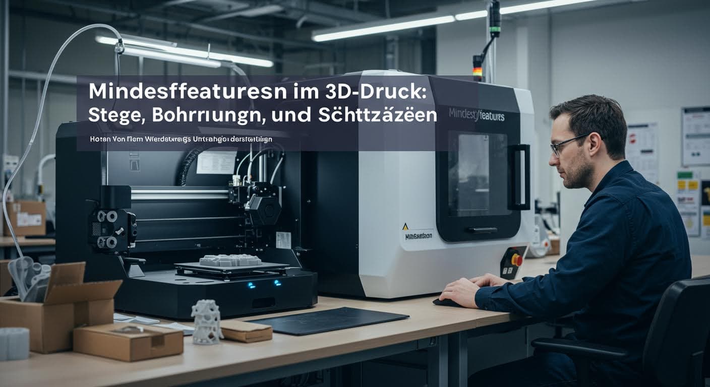 Mindestfeatures im 3D-Druck: Stege, Bohrungen und Schriftgrößen