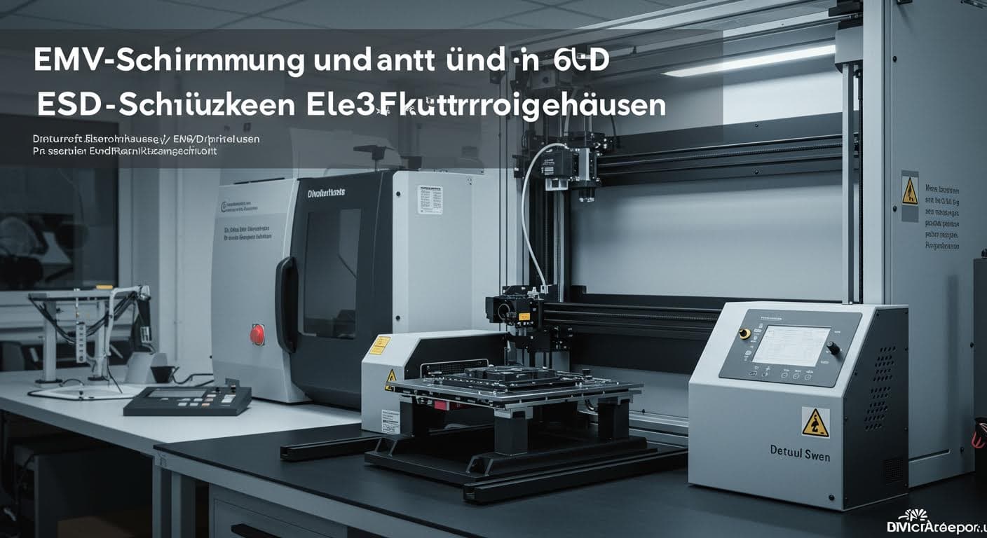 EMV-Schirmung und ESD-Schutz in 3D-gedruckten Elektronikgehäusen