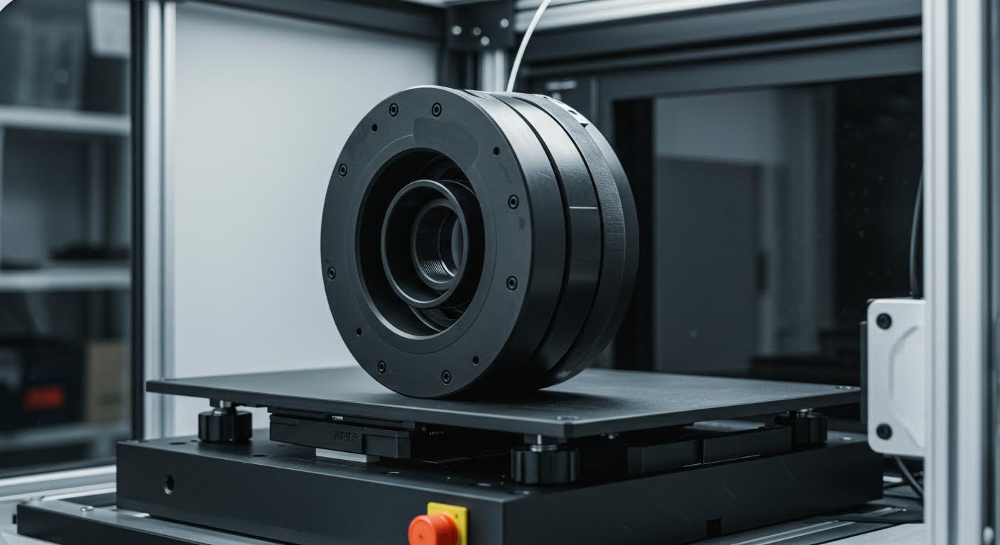 Nahaufnahme eines leitfähigen Polymerspulens in hoher Qualität, ohne jegliche Beschriftungen