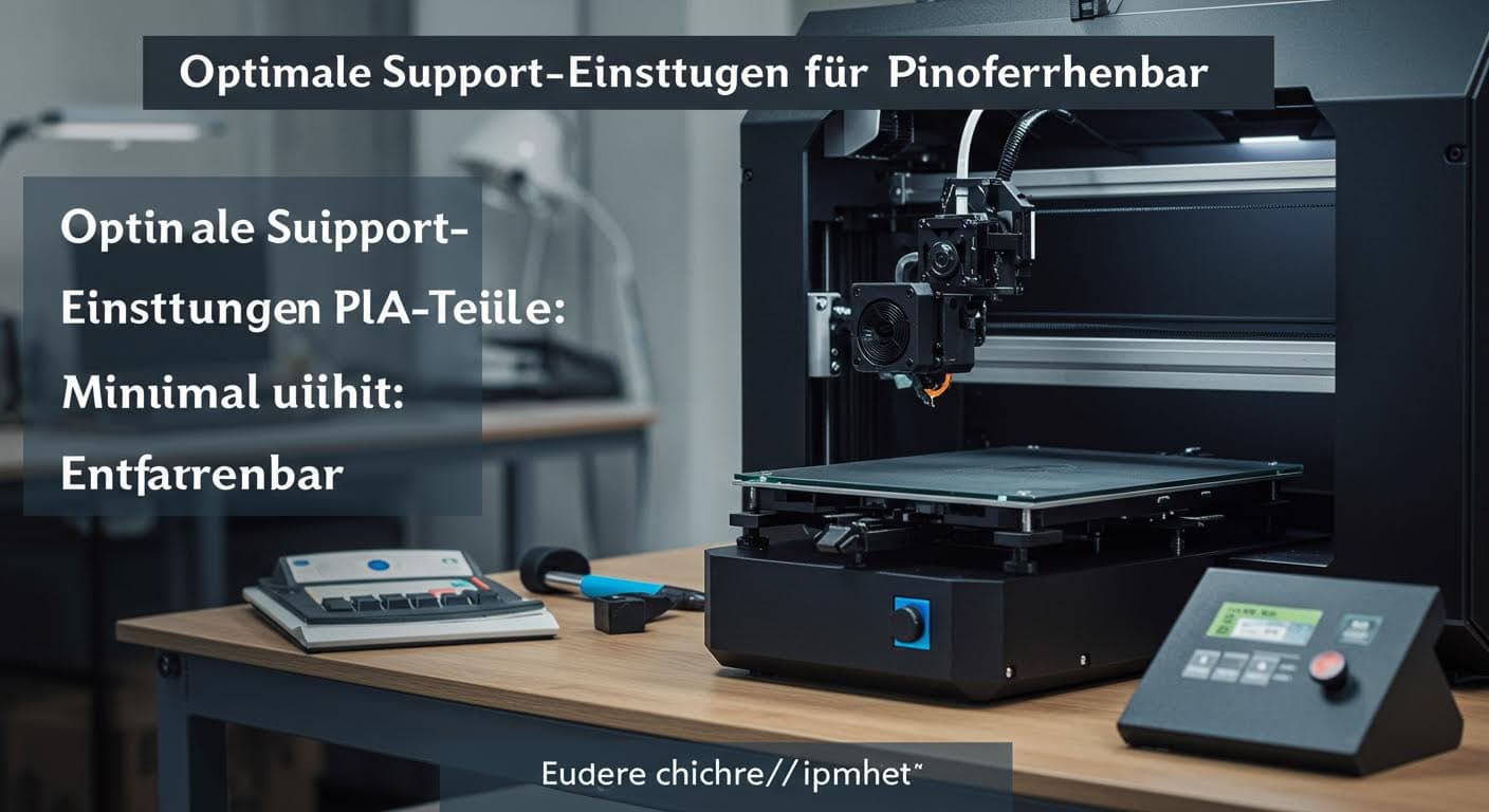 Optimale Support-Einstellungen für PLA-Teile: Minimal und Entfernbar