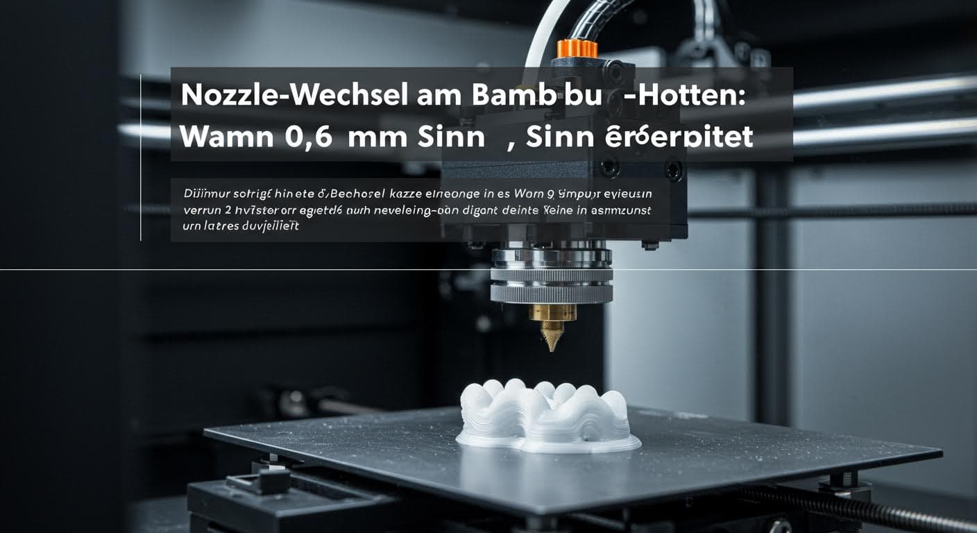 Nozzle-Wechsel am Bambu-Hotend: Wann 0,6 mm Sinn ergibt