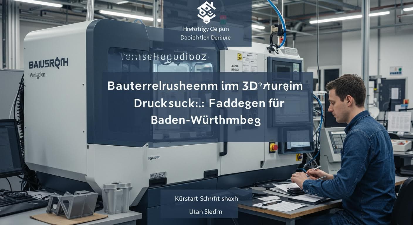 Bauteilnummern und Kennzeichnung im 3D-Druck: Grundlagen für Baden-Württemberg