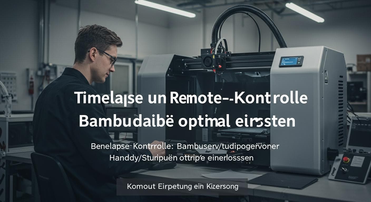 Timelapse und Remote-Kontrolle: Bambu Handy und Studio optimal einsetzen