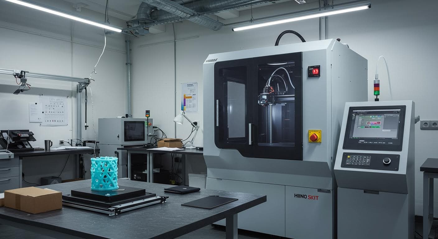 Abschließendes Foto innovativer 3D-Druck-Technologie, hochauflösend und visuell rein