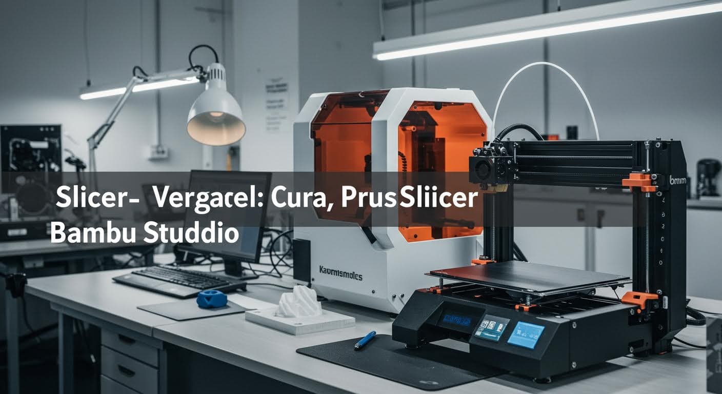 Slicer-Vergleich: Cura, PrusaSlicer, Bambu Studio
