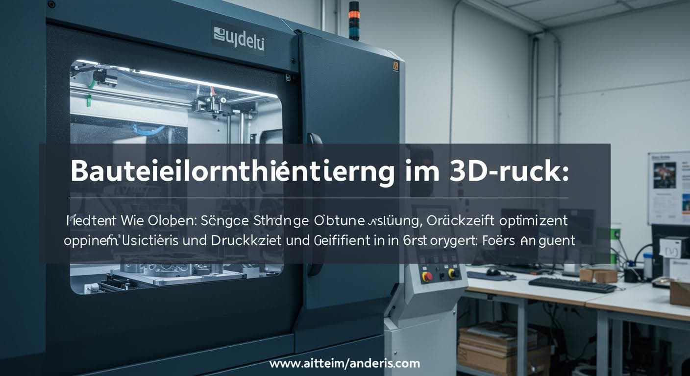 Bauteilorientierung im 3D-Druck: Stärke, Oberfläche und Druckzeit optimieren