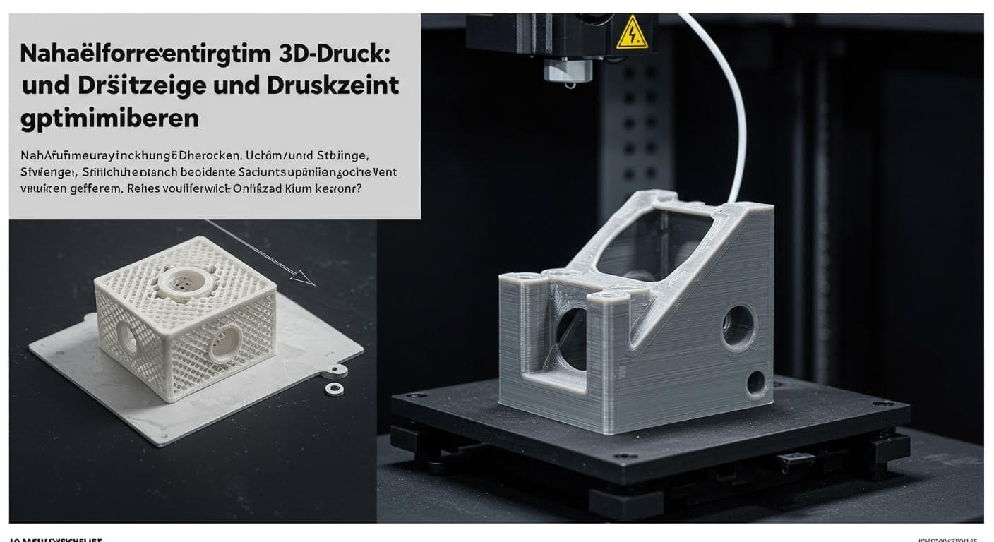 Nahaufnahme eines fertigen 3D-gedruckten Bauteils mit klar sichtbaren Schichtstrukturen in unterschiedlichen Orientierungen, reines visuelles Bild ohne Text.