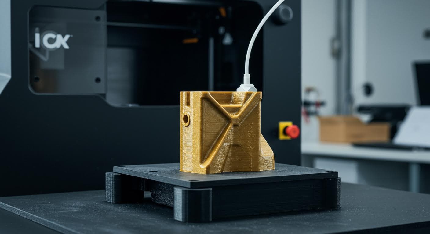 Vergleichende Aufnahme von Oberflächen zweier gedruckter Objekte mit variierender Rauheit, magazin-taugliche Qualität, Fokus auf Texturdetails.