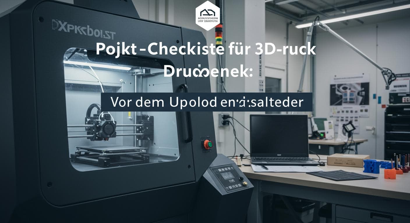 Projekt-Checkliste für 3D-Druck: Vor dem Upload prüfen