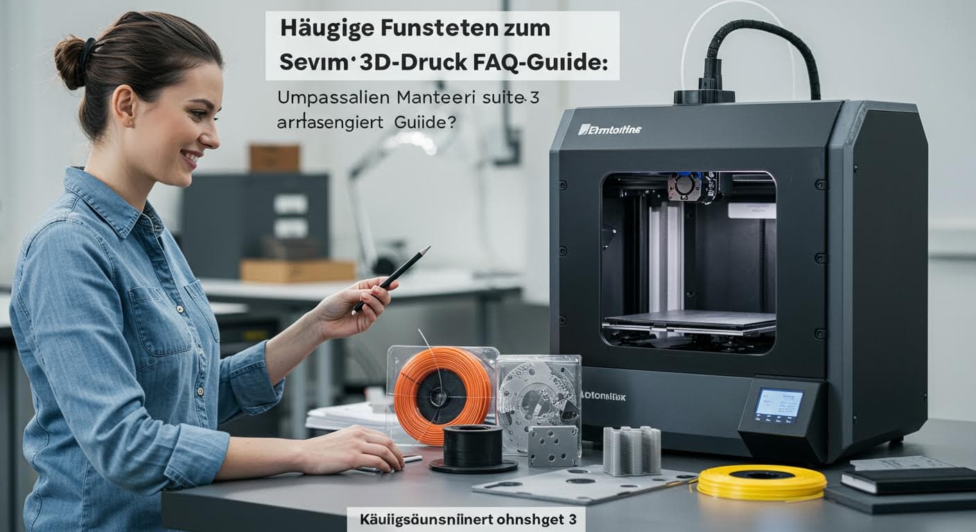 Auswahl verschiedener 3D-Druck-Materialien wie Filamente und Pulver, professionell arrangiert ohne Text