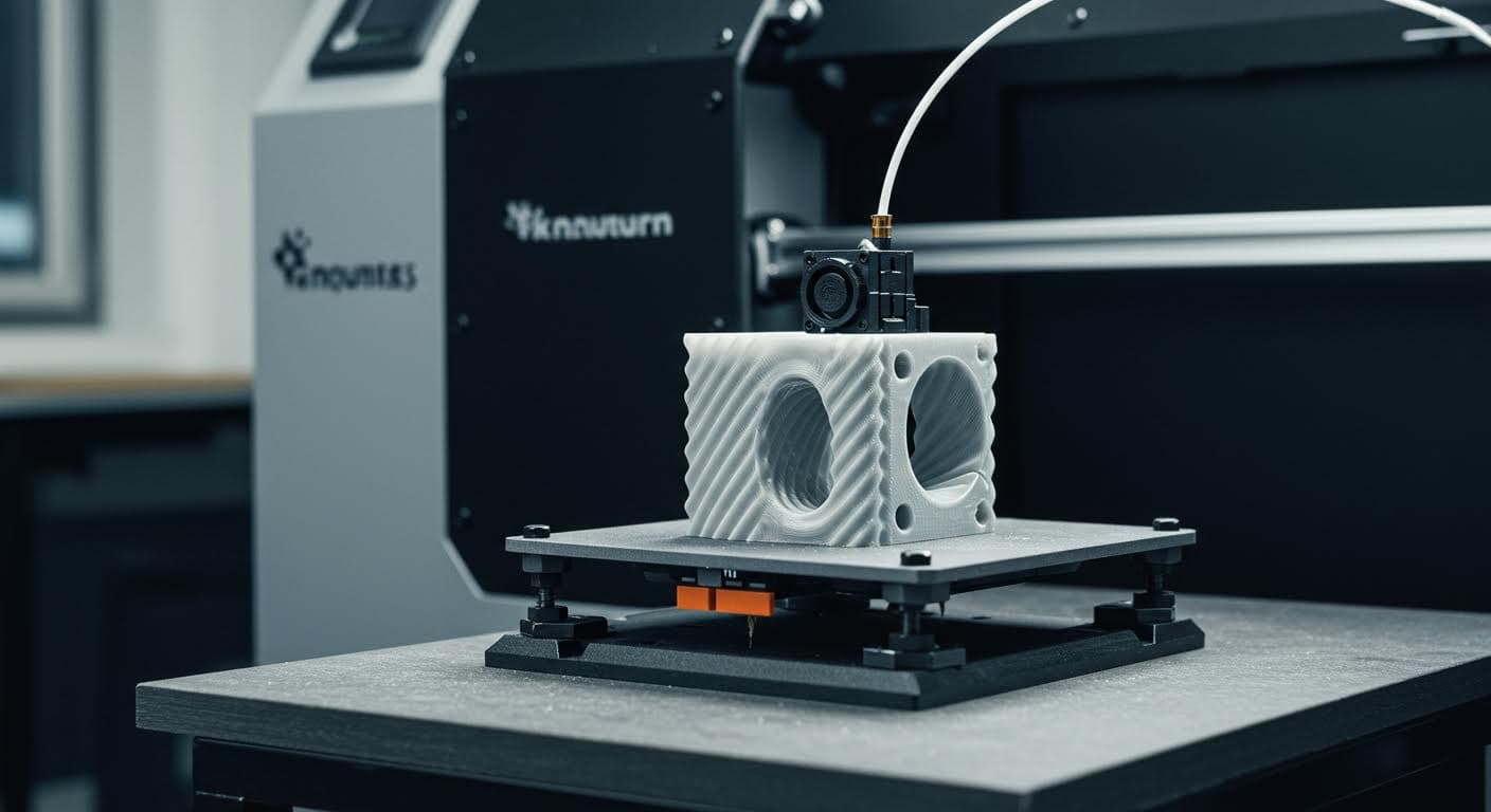 Fertiges 3D-gedrucktes Produkt nach Nachbearbeitung, glatt und poliert, in hoher Qualität dargestellt