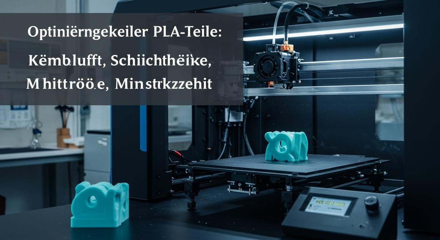Optimierung kleiner PLA-Teile: Kühlluft, Schichthöhe, Mindestdruckzeit